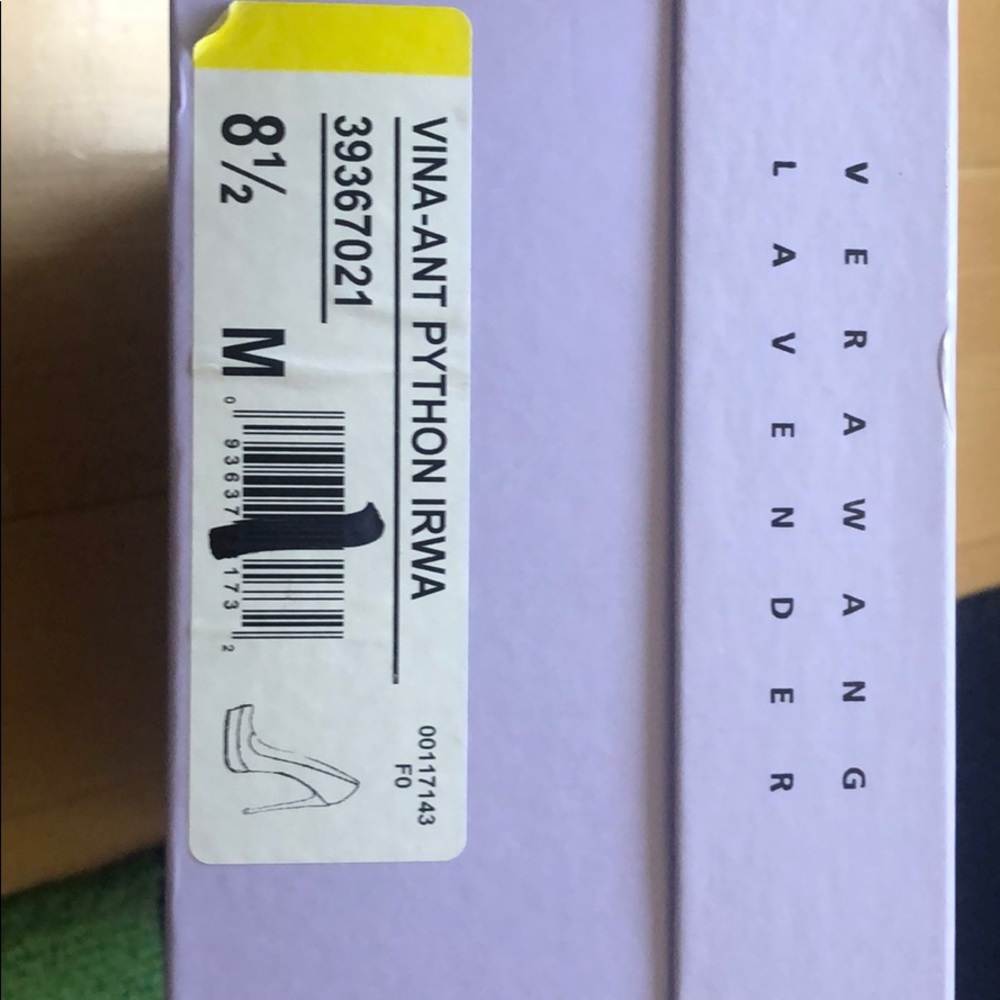 Vera Wang Lavender Sexy Platform Python Heels - image 8